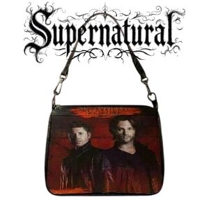Black Friday Sale!!🎁 Supernatural Themed Black and Red Women's Crossbody Bag
